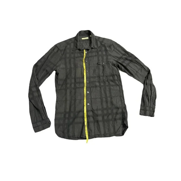 Burberry Button Down Grey  Shirt Size Small - Picture 6 of 10